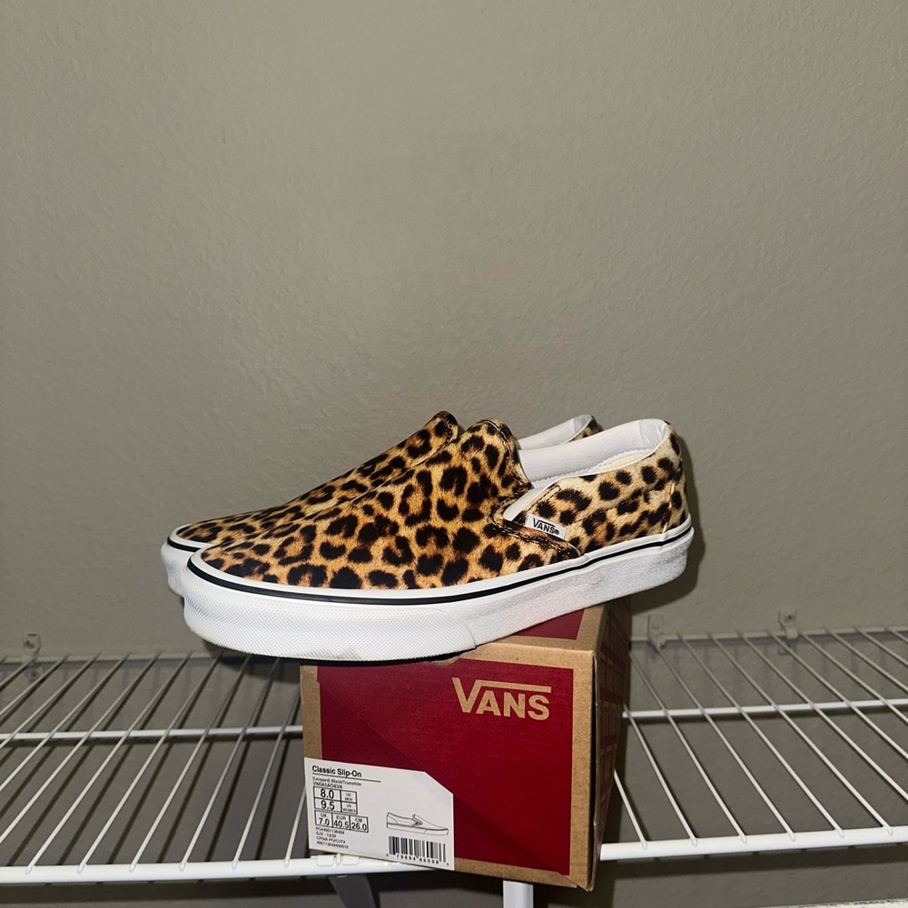 Vans Animal Print Slip-On Sneakers